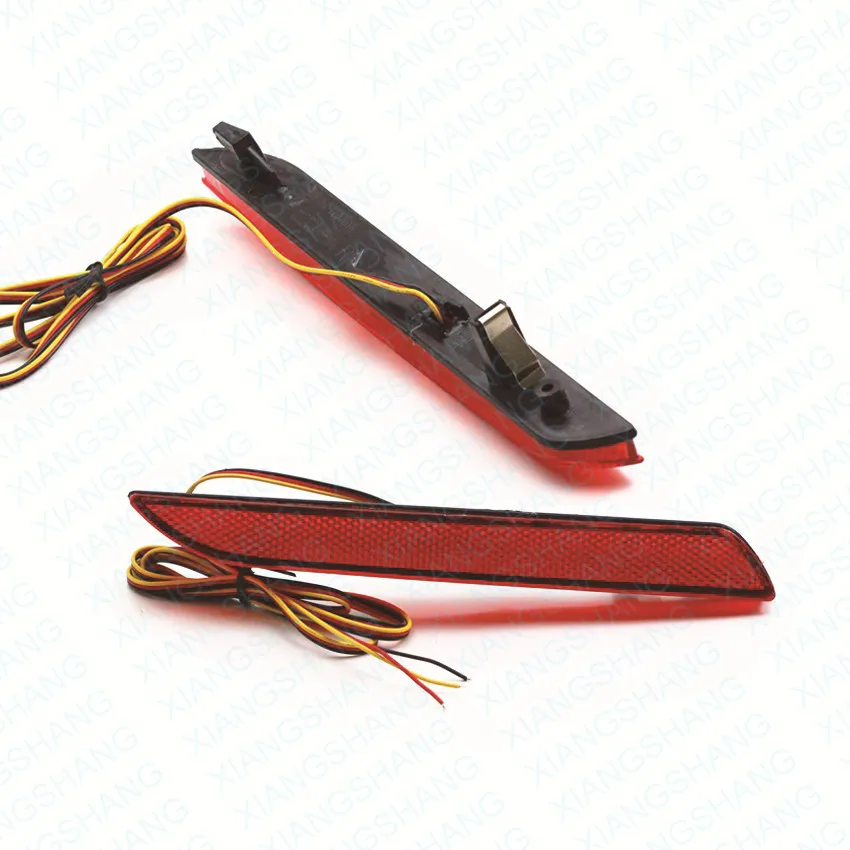 

2x Red LED Rear Bumper Reflector Light Tail Brake Parking Warning  Lamp for Honda Fit/STEPWGN RG
