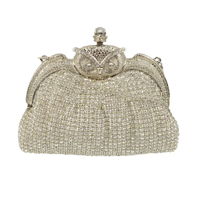2016 Hot Fashion Handmade Alloy Owl Evening Bag Clutch Crystal Purse Bag Party Vintage Wedding Bag 2016 Hot Fashion Handmade Alloy Owl Evening Bag Clutch Crystal Purse Bag Party Vintage Wedding Bag
