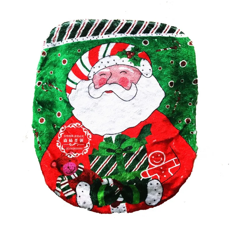 Высококачественный неувядающий моющиеся Санта Клаус Туалет крышка печати Туалет крышка Наборы для ухода за кожей из Рождество Аксессуары