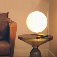 Минималистичный художественный Декор настольная лампа шар геометрический абстрактный дизайн через заботу спальня лампа для прикроватной тумбы украшение Abajur