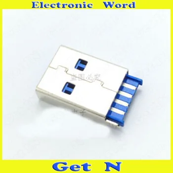 

20pcs-500pcs High Spreed USB 3.0 Male Plug Connectors Soldering 3.0 USB Male De Chaging Ports Jacks