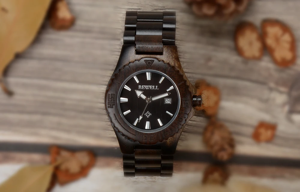 BEWELL WOODEN WATCH