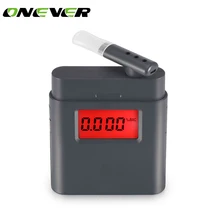 ONEVER цифровой ЖК-дисплей Дисплей Алкотестер оповещения дыхание Алкотестеры коробка парковка анализатор детектор со временем Дисплей 5 мундштук