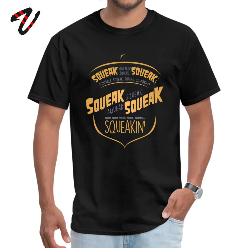 New Design Mens Top T-shirts Crewneck Short Sleeve All Cotton Squirrel Talk T Shirt Printed Tee-Shirts Top Quality Squirrel Talk -17220 black
