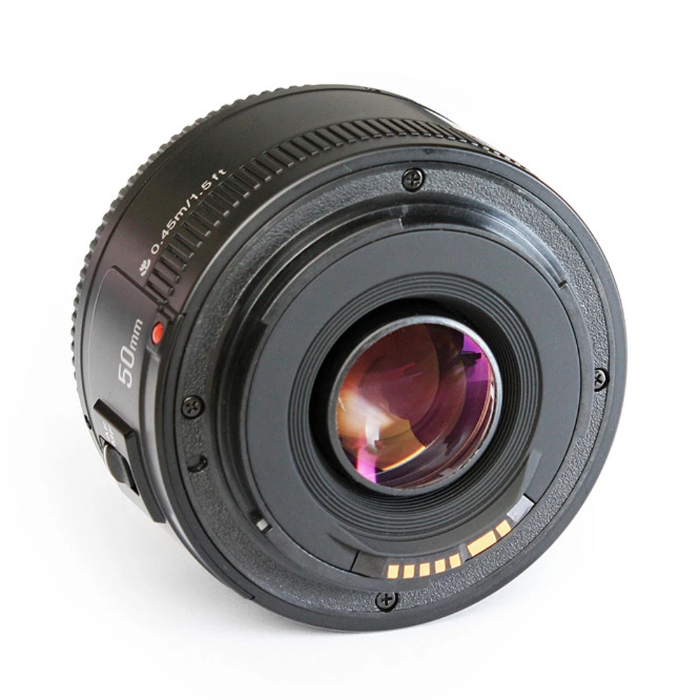 YONGNUO YN50mm f1.8 YN 50 мм AF объектив YN50 Автофокус Объектив+ бленда+ УФ лен+ сумка для Canon EOS DSLR камер