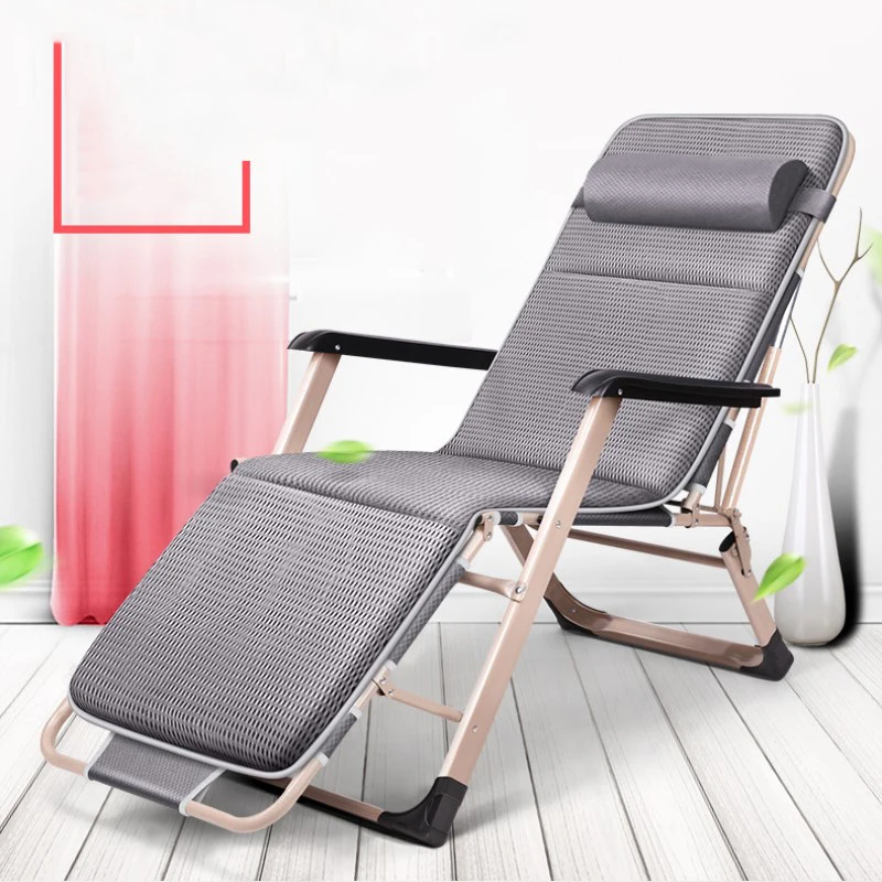  Foldable Camping Bed/Cot Strong Meatal Folding Lounger Heavy Duty Chaise Lounge for Beach Home Offi