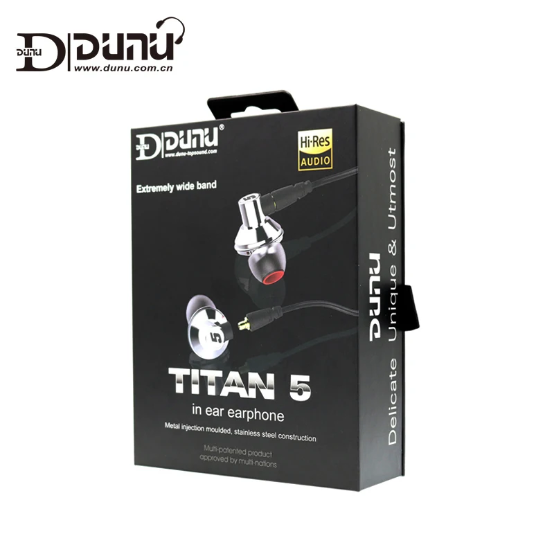 Внутриушные наушники DUNU TITAN5 HiFi Насыщенные басы большие динамические