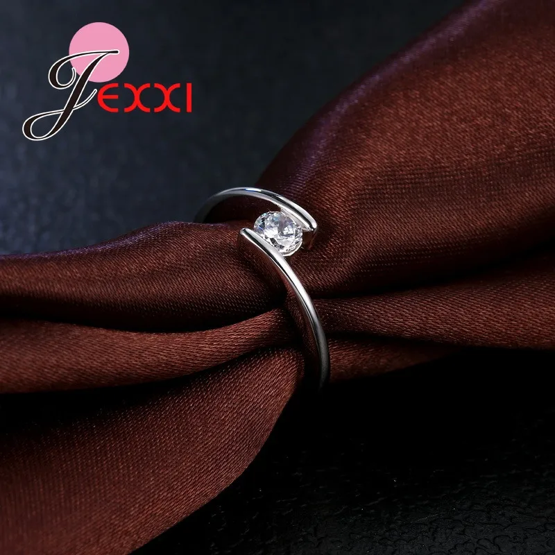 Модные кольца для женщин 925 стерлингового серебра CZ юбилей свадебное кольцо кольца для женщин ювелирные изделия подарок