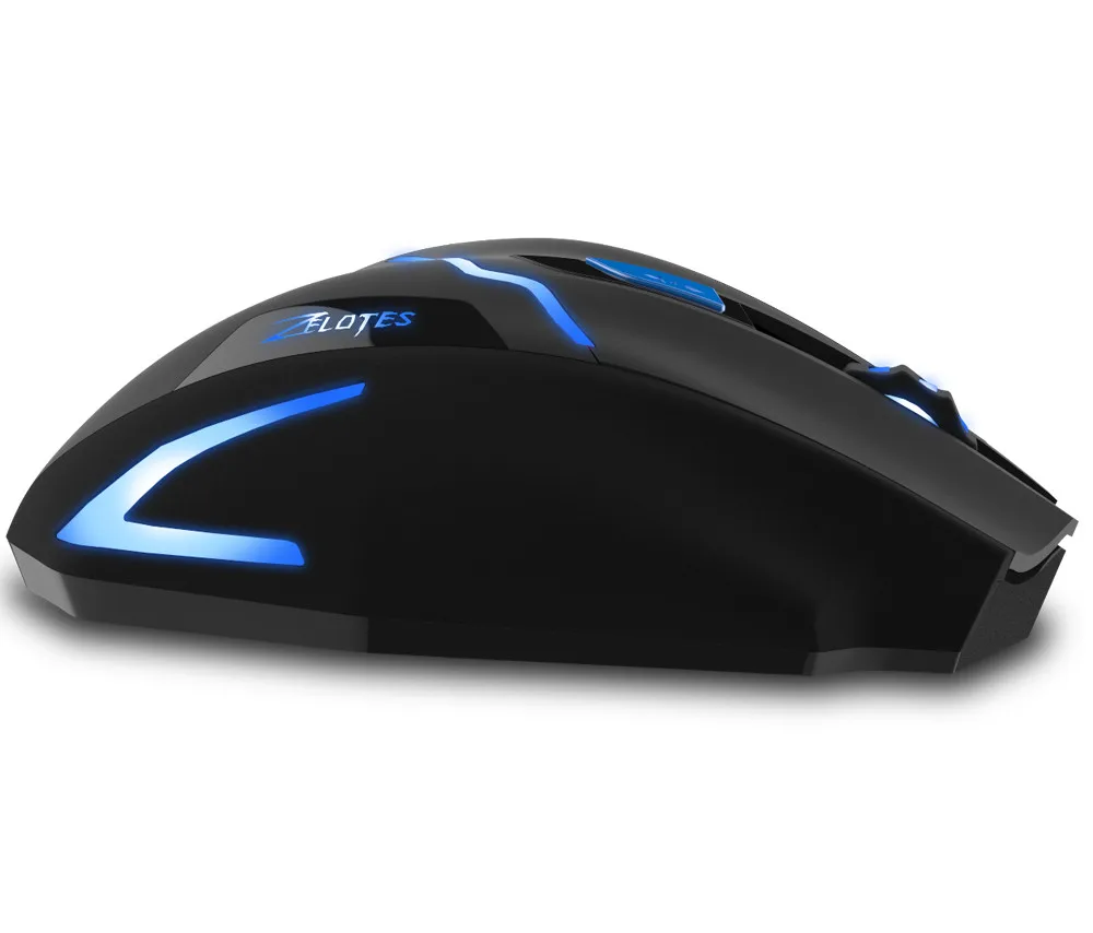 ZELOTES F-16 Wireless Gaming Mouse 2.4GHz Optical 2400 DPI Game Mice (5)