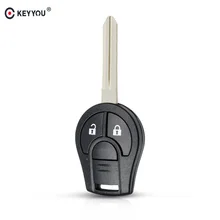 KEYYOU dla nissana Qashqai Juke Sunny Sylphy Tiida x-trail 2 przyciski obudowa pilota z kluczykiem samochodowym Casr Fob