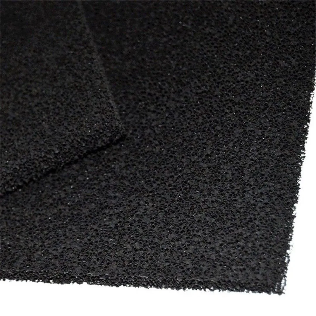 5pcs Activated Carbon Filter Sponge Solder Smoke Absorber ESD Fume Extractor 13*13*1cm Black Polyurethane Activated Carbon Foam