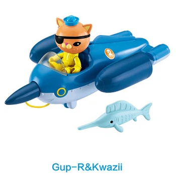 

Free shipping by trackable shipping original Octonauts GUP-R and Kwazii vehicle figures toy, bath toy - child Toys