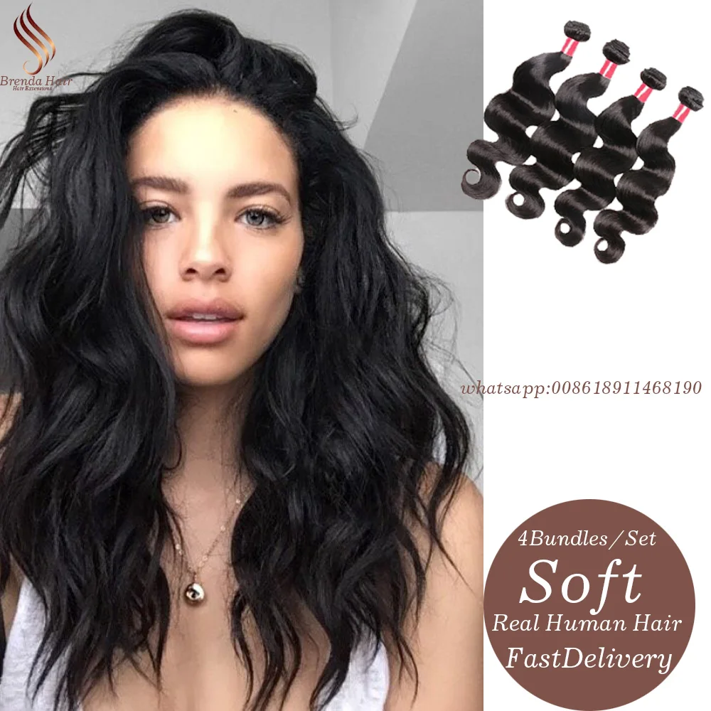 8A 4bundles font b Brazilian b font font b Virgin b font font b Hair b
