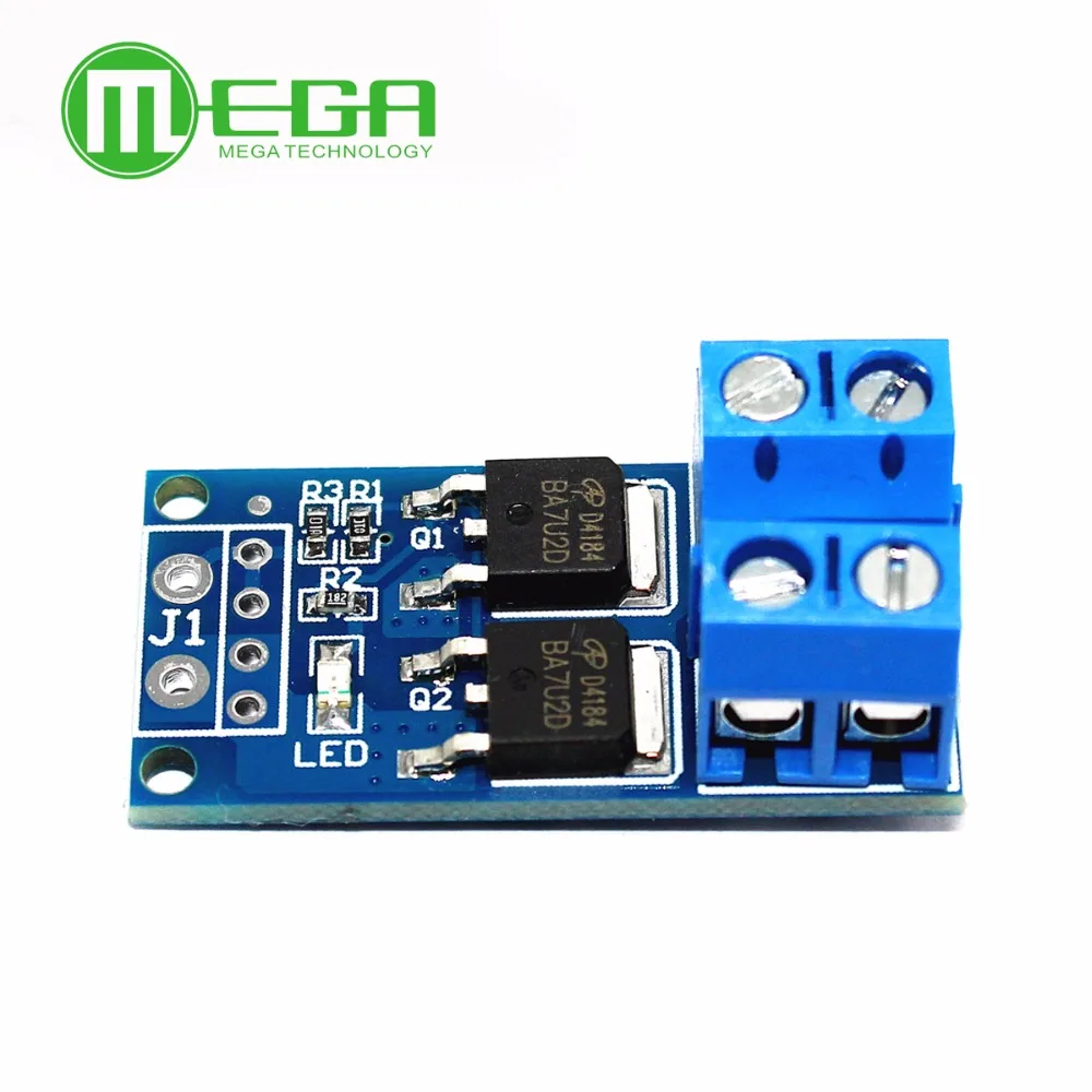 100 шт, высокое Мощность 15A 400 Вт MOSFET триггер переключениt приводной модуль ШИМ-регулятор электронный переключатель Управление Панель DC 5 V-36 V модуль
