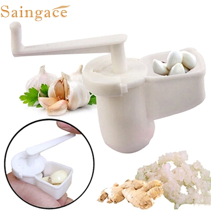 

Multifunctional Garlic Ginger Crusher Grinder Press Rotate Kitchen Gadget Tools
