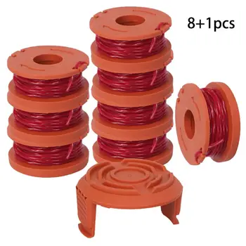 

Line String Trimmer Replacement Spool 3M String Trimmer Spool Line for WORX, 9 Pack (8 Pack Grass Trimmer Line, 1 Trimmer Cap)