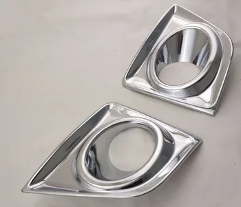 

2PCS Exterior Front Car Fog Light Lamp Cover Trim Chromium Styling Accessory Fit For Toyota Corolla 2014 Chrome ABS
