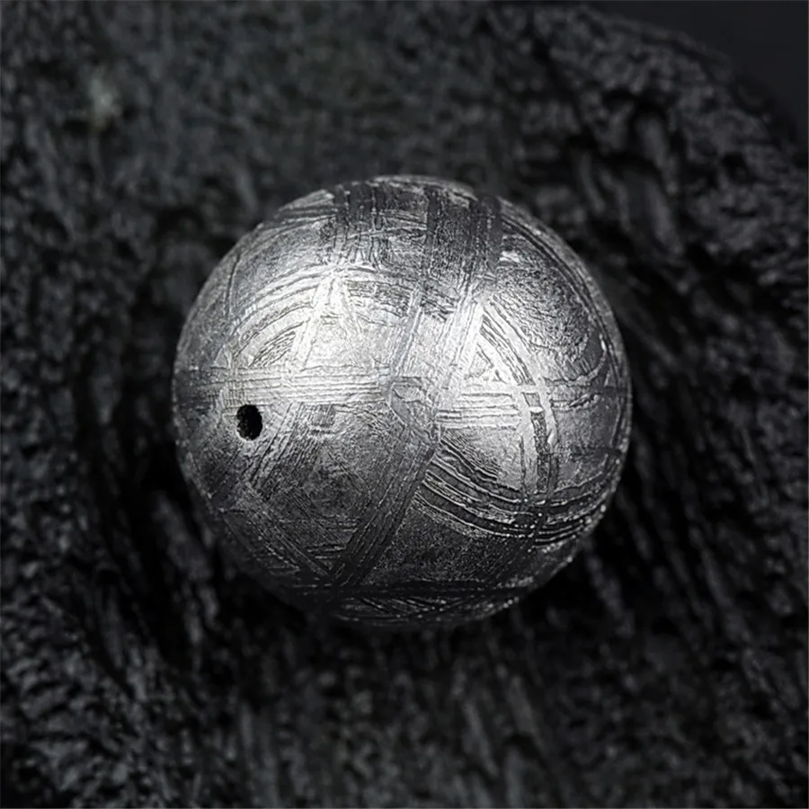 7-14 мм подлинный природный Gibeon Железный метеорит круглые бусины покрытые для женщины мужчины подарок круглые бусы модное ожерелье кулон AAAAA - Цвет: 10mm