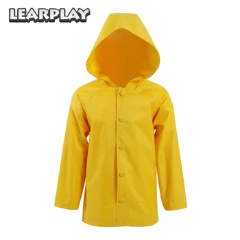 

Stephen King's It Georgie Denbrough Raincoat Cosplay Halloween Costume for Kids IT Colorful Jacket Outdoor Hooded Suit