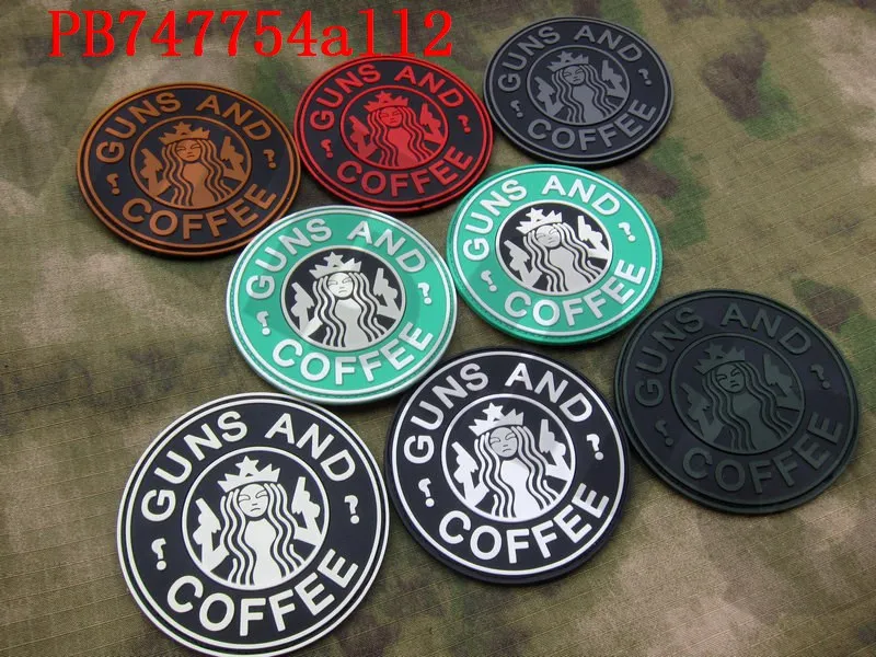  Guns and Coffee Morale Patch. Perfect for Your