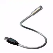FFFAS 36cm Flexible Iron Chain USB Led Light Table Lamp USB Gadgets Desk Reading Night Light For Xiaomi Power bank keyboard led