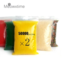 Bolas de hidrogel para solo, 100000, em forma de pérola, cristal, bolas orbiz de água, para crescimento de flores/ervas daninhas, gelatina mágica bolas de bolas