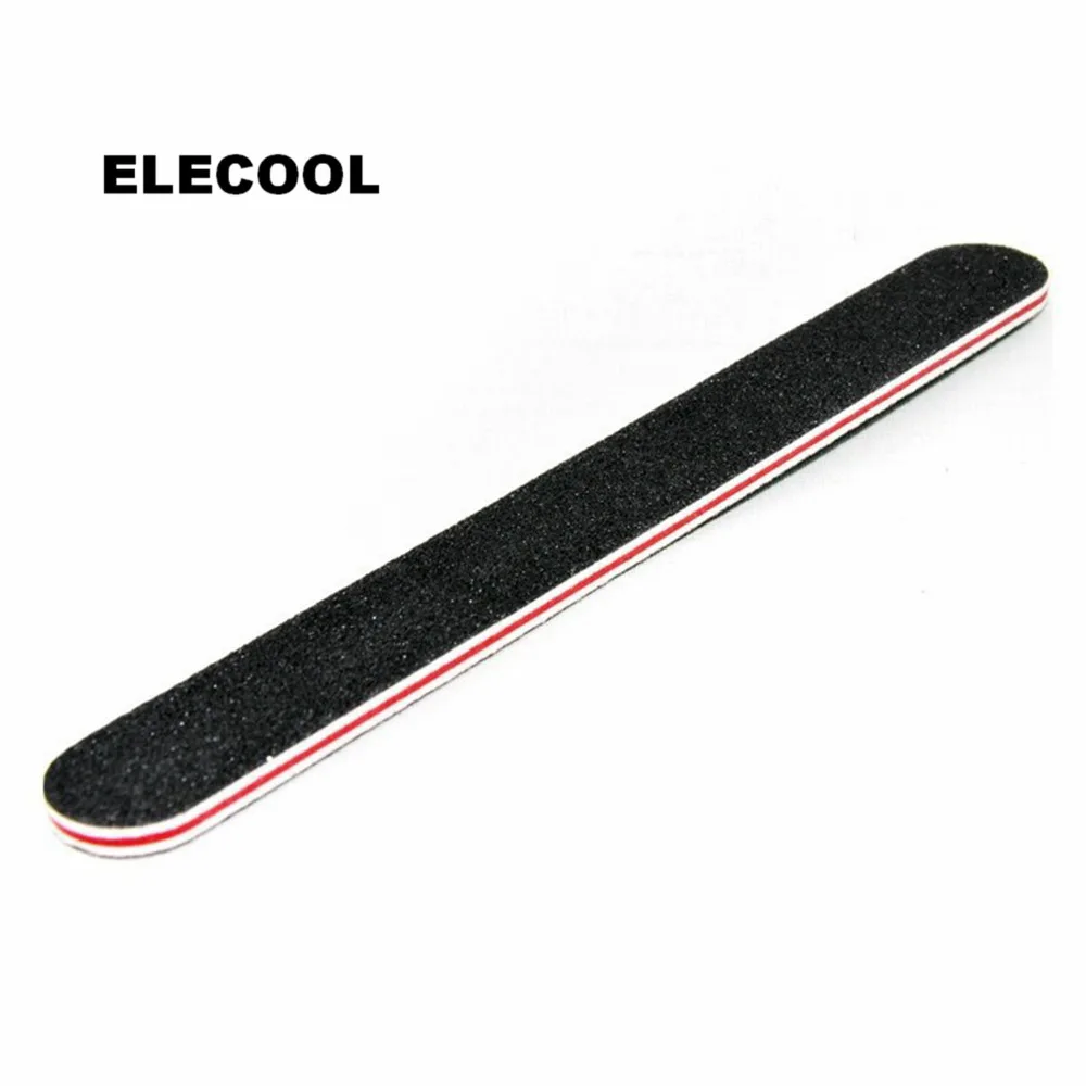 

ELECOOL 2Pcs Black Gel UV Set Nail Art Buffer Manicure Nail Sanding File Sandpaper Kit Gel Manicure Gel Nail Set