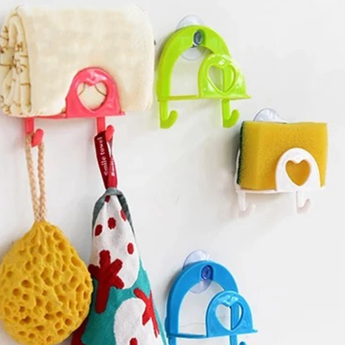 

1Pc Kitchen Storage Tool Sucker Dishcloths Storage Kitchen Utensils Gadget Dish Cloth Sponge Suction Cup Wall Box Holder Mount