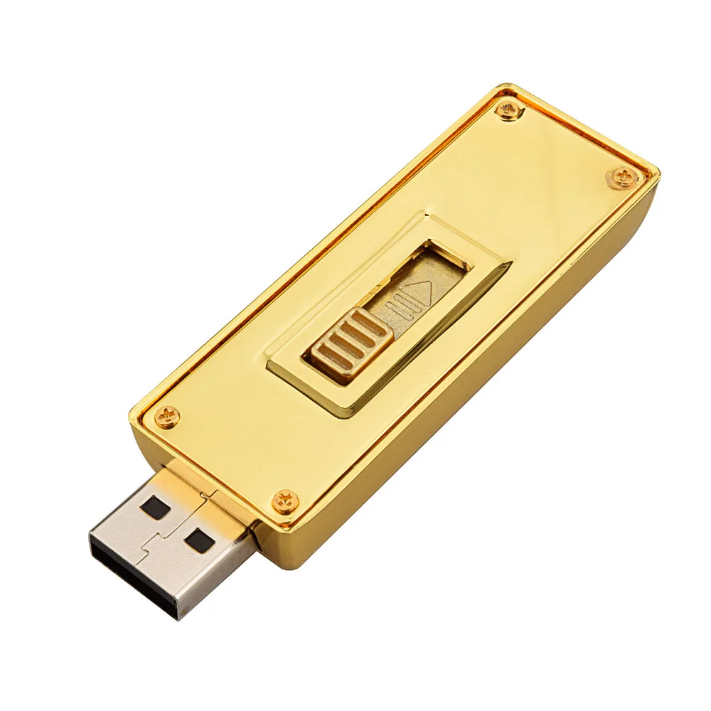 

J-boxing 16GB USB Flash Drive Golden Bar Shape Enough Pendrive Memory Stick Thumb Metal USB Stick for Computer Laptop Mac Tablet