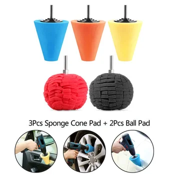 

For Automotive Wheel Hub Polishing 85mm Car Burnishing Foam Sponge Polishing Cone Shaped Buffing Pad
