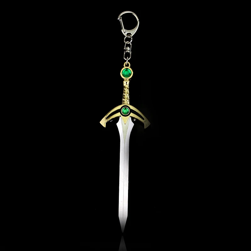 

Silver Plated The Legend of Zelda Keychains Newest Design Weapon Sword Key Ring for Women and Men
