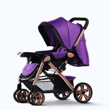 Baby Stroller Fashion Pushchair Lightweight Portable Pram for Infants 3 In 1 Folding Umbrella Travel System Carriage Strollers