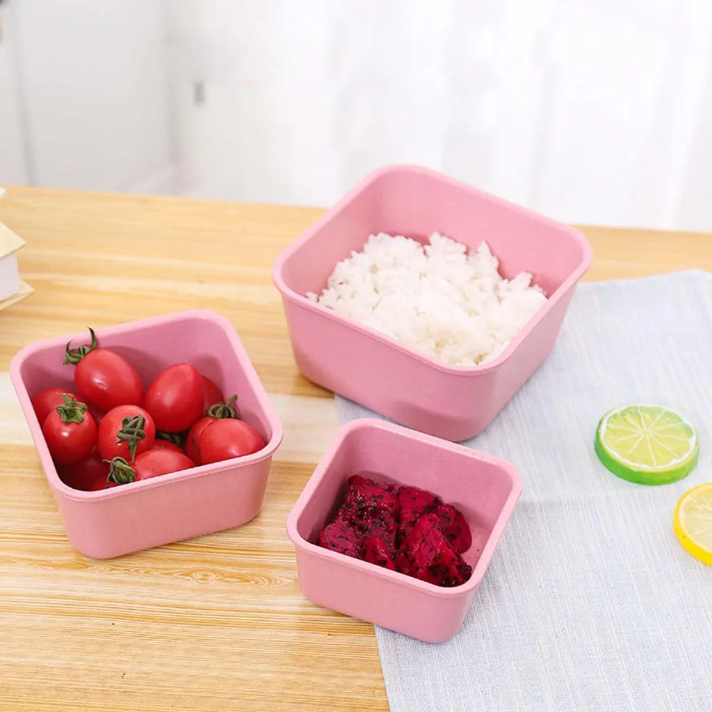 

Microwave Lunch Box Picnic Food Fruit Container Storage Box For Kids Adult cuisine outils accessoires High Quality home gadgets