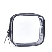 Transparent Toiletry Bag Beauty Storage Bag Organizer Makeup Bag Zipper Waterproof Cosmetic Pouch Beauty Purse Bags aosbos portable mesh makeup bag waterproof transparent breathable cosmetic bags tote pouch black travel organizer storage bag