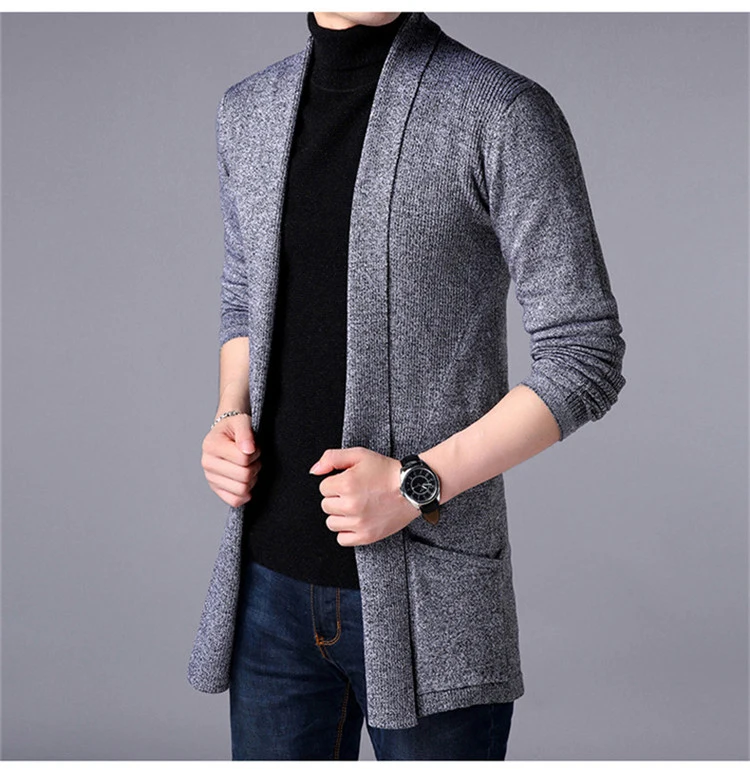 Men's Solid Knitted Coat