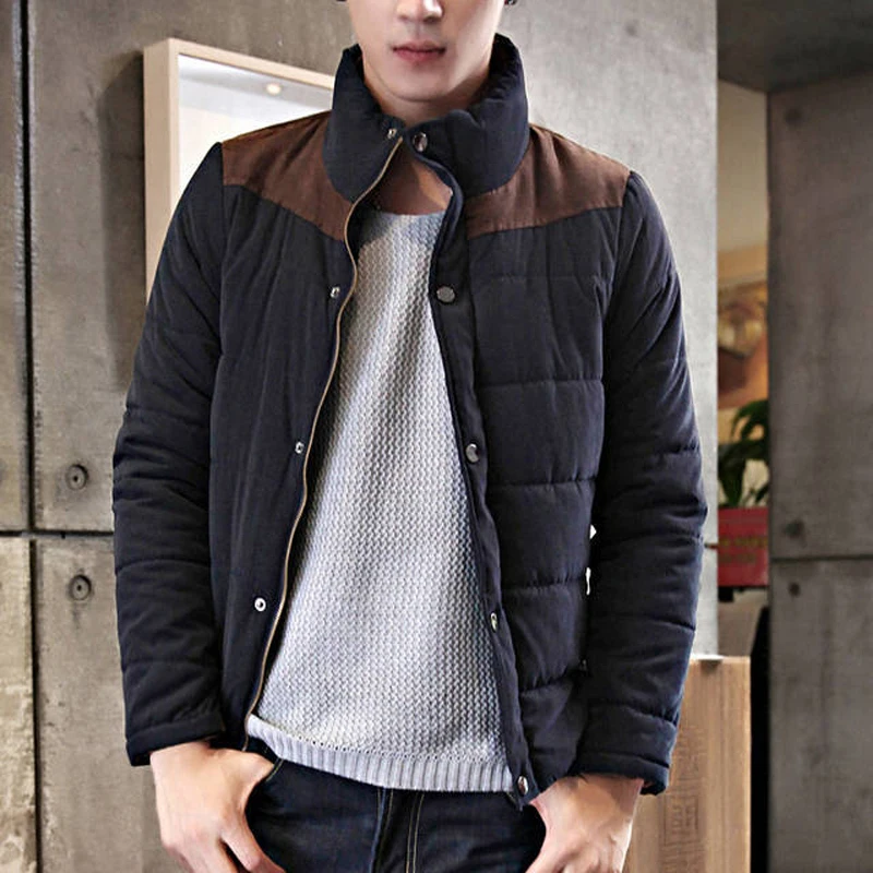 Мужская стеганая куртка на хлопковом наполнителе осень/зиму|jacket men|veste hommejackets and