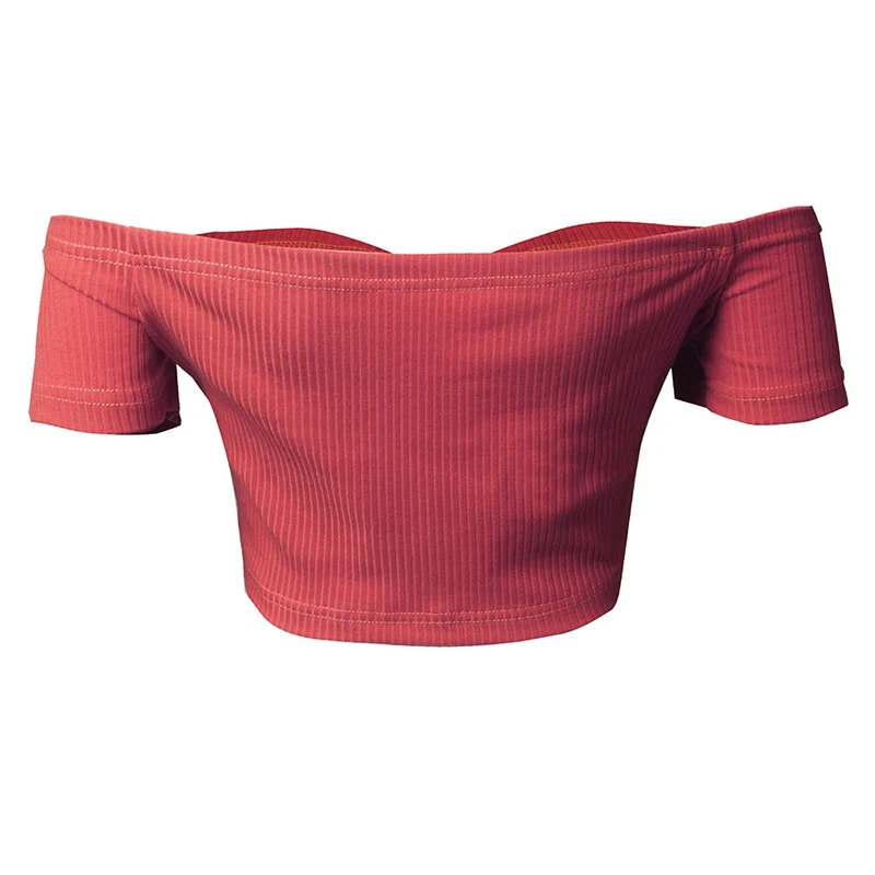 2019 Fashion Sexy Women Short Sleeve T-shirt Ladies Off Shoulder Casual White Red Black Short Shirt Tops Women Summer Crops Tops