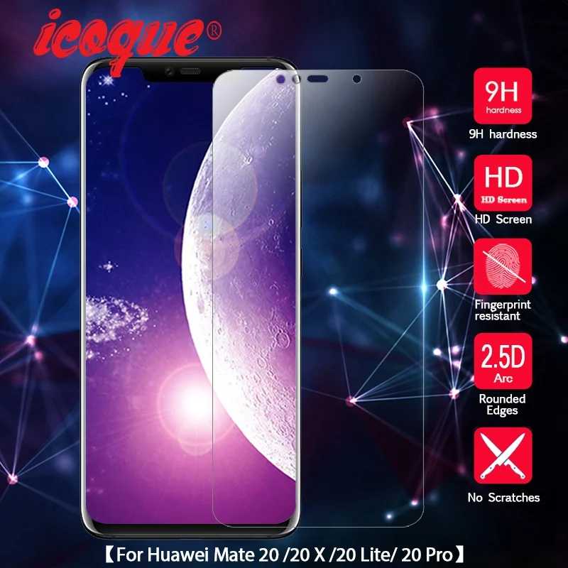 Закаленное стекло для Huawei Mate 20 Pro защита экрана 9H 2.5D защитная пленка X Lite