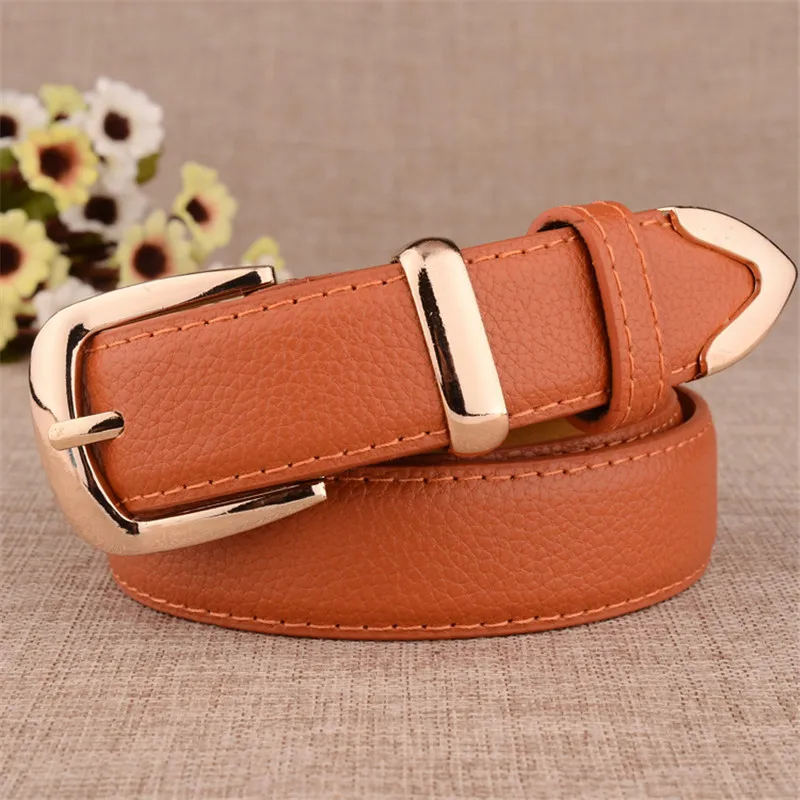 Women Belt Leather Belts for Women Pin Buckle Waistband Female PU Belt Ladies Casual Girdle