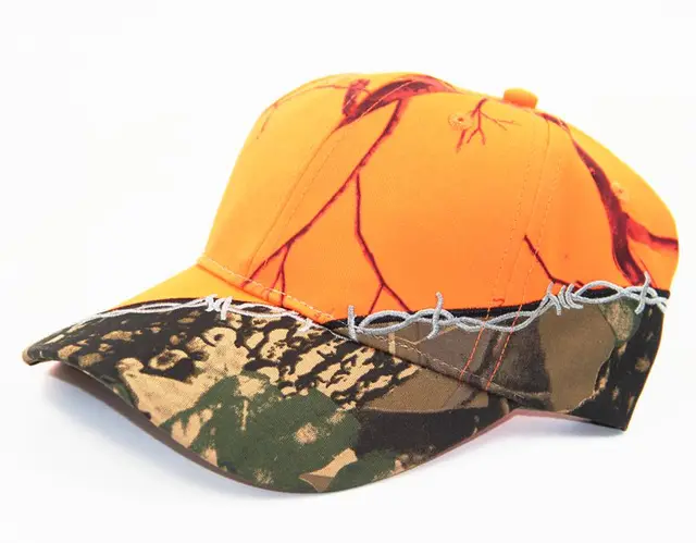 orange military cap