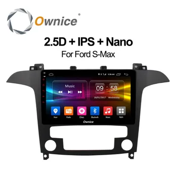 

IPS 9" Android 8.1 2GB RAM 8Core 4G SIM LTE CAR DVD Player GPS Map Bluetooth 4.1 RDS Radio Wifi for Ford S-Max 2007 2008 MT AT