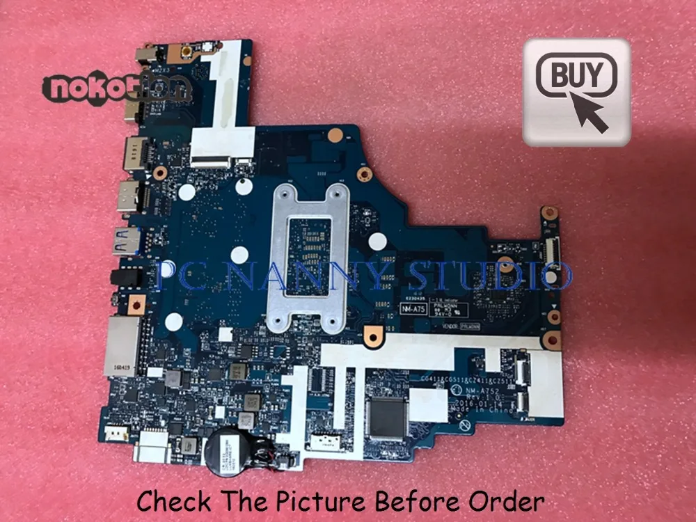 PANANNY NM A752 для lenovo IDEAPAD 310 15ISK материнская плата ноутбука I5 6200U CG411 CG511 CZ411 CZ511
