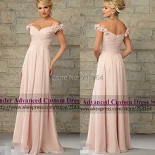 Latest design chiffon long coral colored bridesmaid dresses vestido de festa longo formal dress to party madrinha de casamento