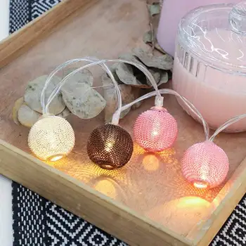 

Nordic Iron Led Flashing Light String Bedroom Decoration Led Bulbs Lantern Decorative Lights For Garden String Lights