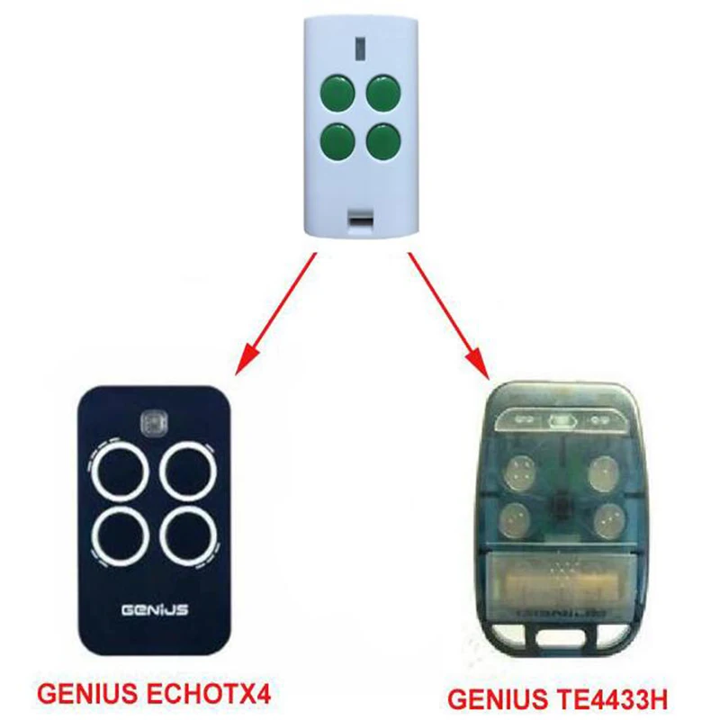 

GENIUS TE4433H ECHOTX4 compatible garage door Remote control high quality