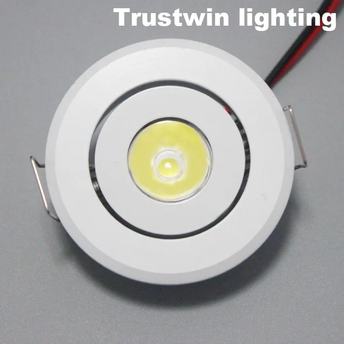 5 pieces Indoor white Mini ceiling LED spot light lamp dimmable 1W mini outdoor 110V 220V LED downlight dimmable