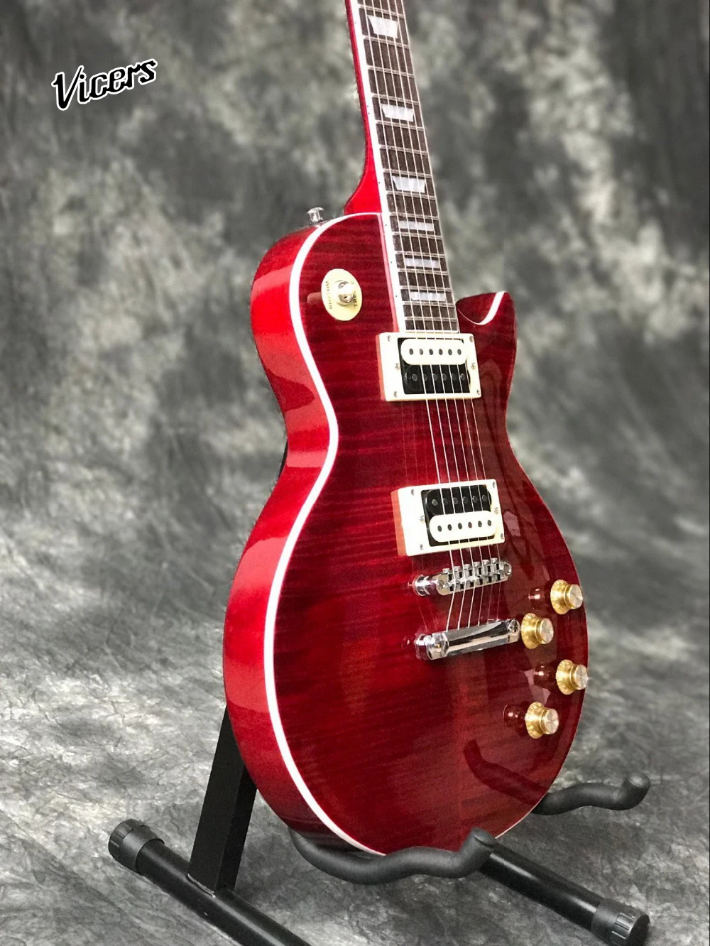

red Tiger Flame electric guitar Chinese guitarra,Rosewood fingerboard gitaar.musical instruments.