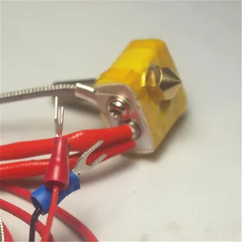 Reprap 3D プリンタスペアパーツ k タイプ熱電対金属 DIY MK8 ホットエンド reprap 3D プリンタ 1.75 ミリメートル 0.4 ミリメートルノズル hotend