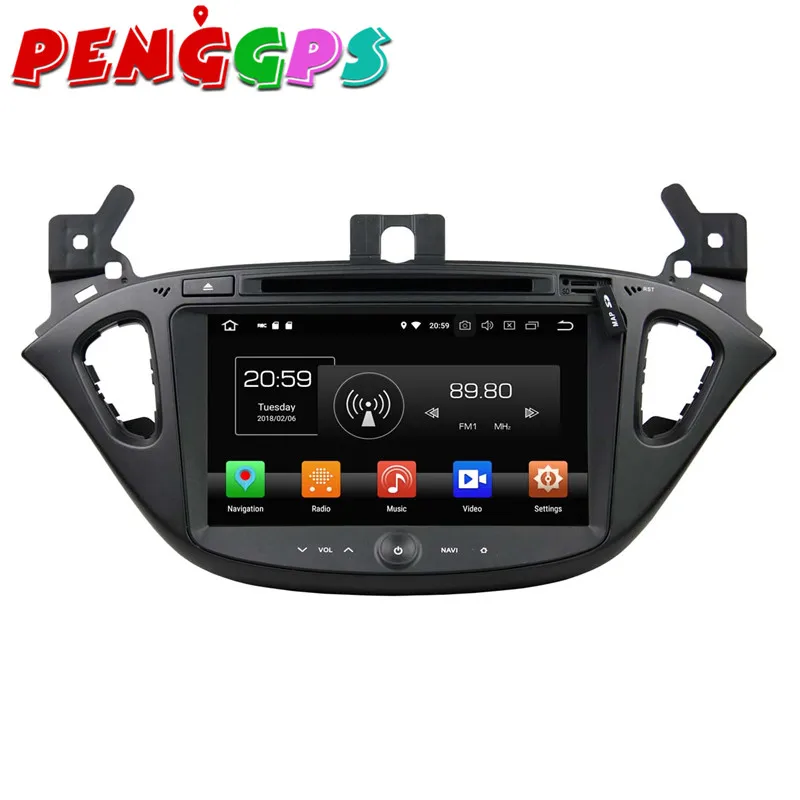 Best Android 8.0 7.1 Car DVD Player GPS Navigation Headunit For OPEL CORSA 2015 2016 2017 2018 Car Stereo Auto Multimedia Satnav Auto 7