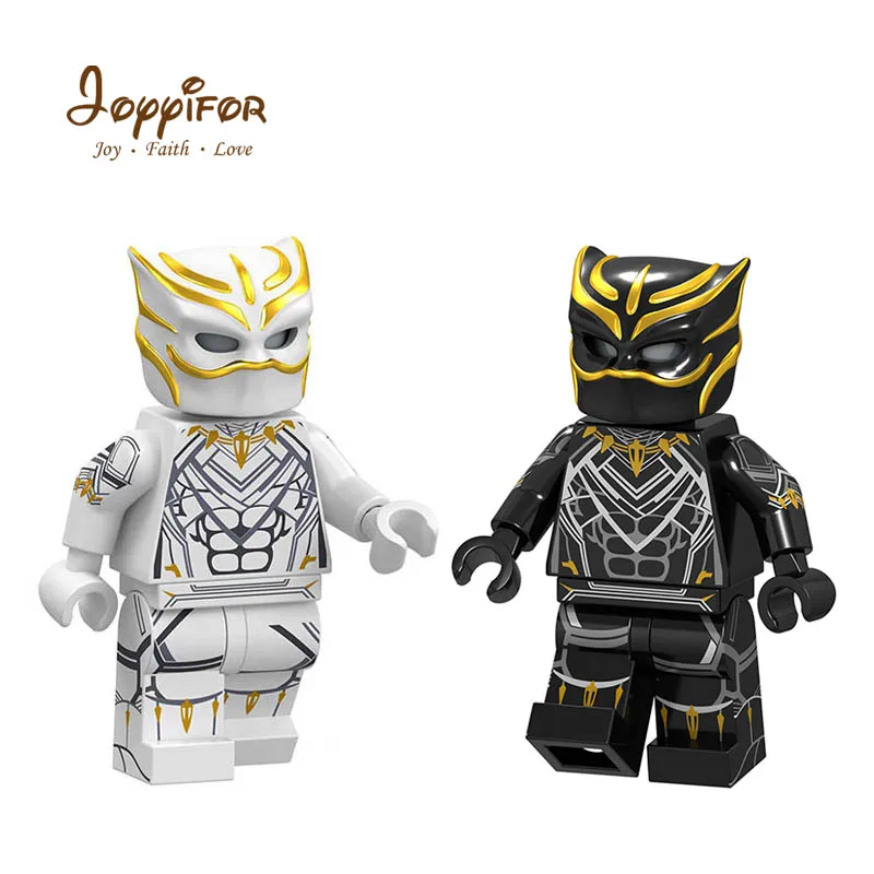 

Joyyifor White Black Panther LegoINGlys Marvell Super Heroes Action Figures Avengers Building Blocks Bricks Toys for Kids Boys